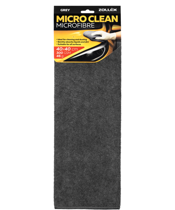 Microfiber 40x40 cm - Grey 300 GSM, 1 pcs