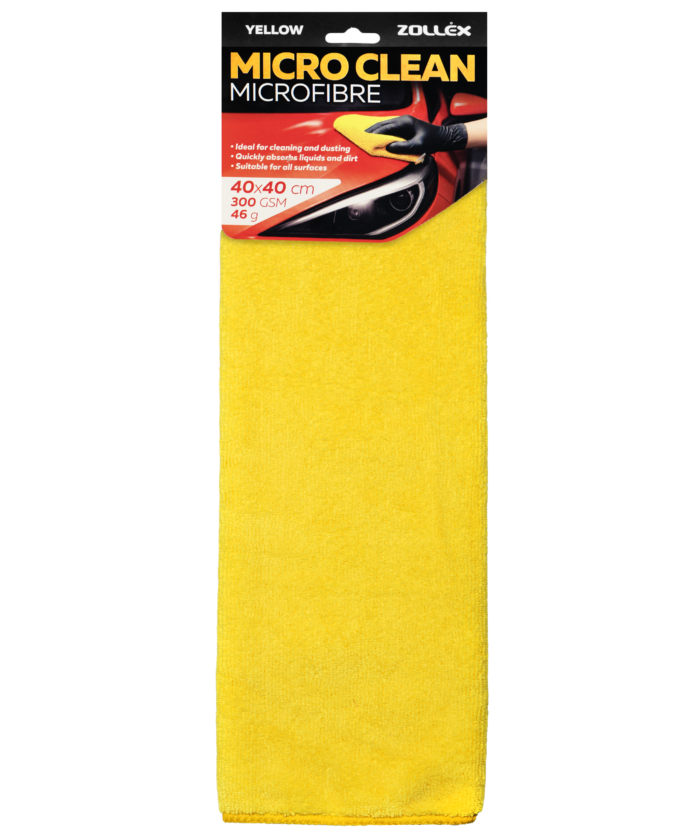 Microfiber 40x40 cm - Yellow 300 GSM, 1 pcs