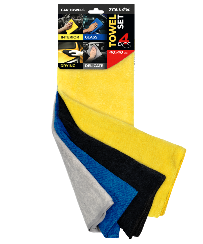Microfiber Car Towel set 4 pcs