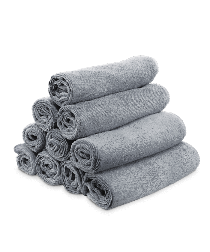 Microfiber 40x40 cm - Grey 300 GSM, 10 pcs