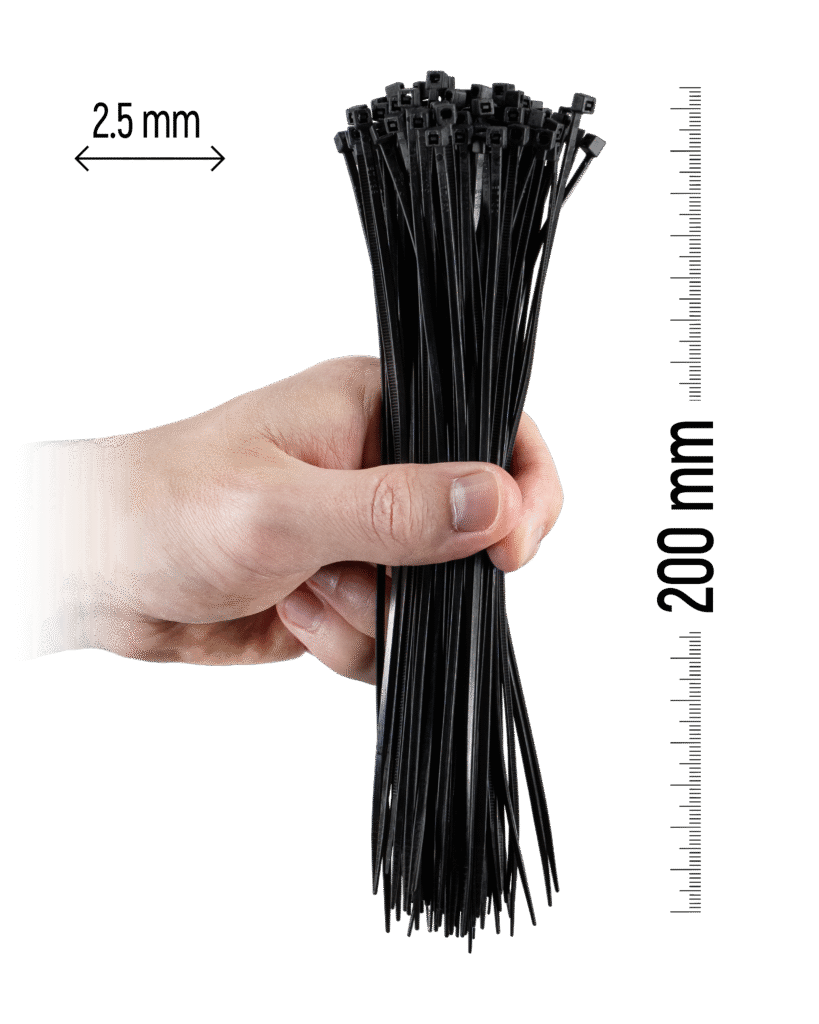 200×2.5 mm Black