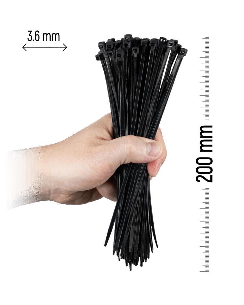 200×3.6 mm Black