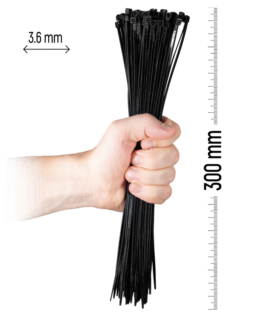 300×3.6 mm Black