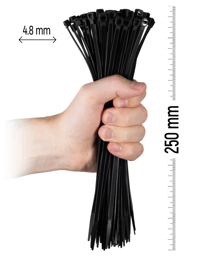 250×4.8 mm Black