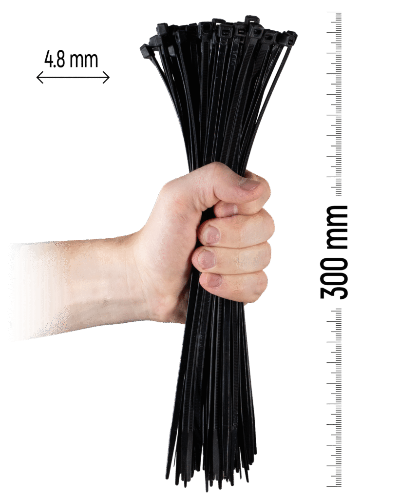 300×4.8 mm Black