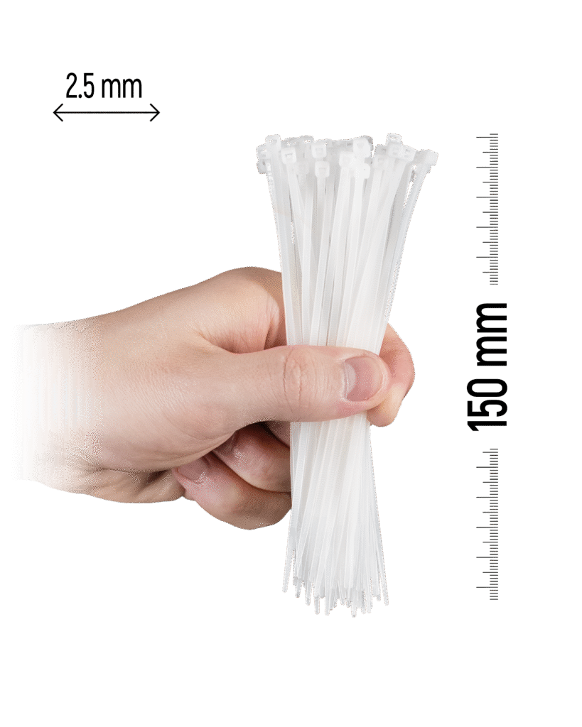 150×2.5 mm White