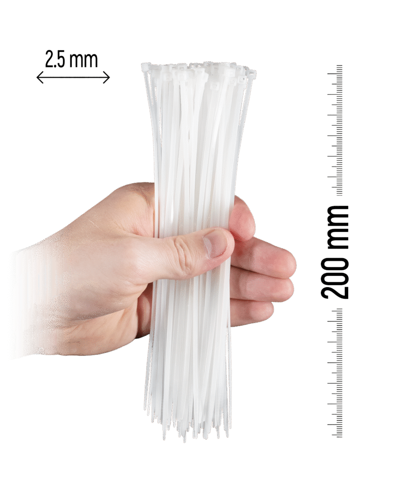 200×2.5 mm White