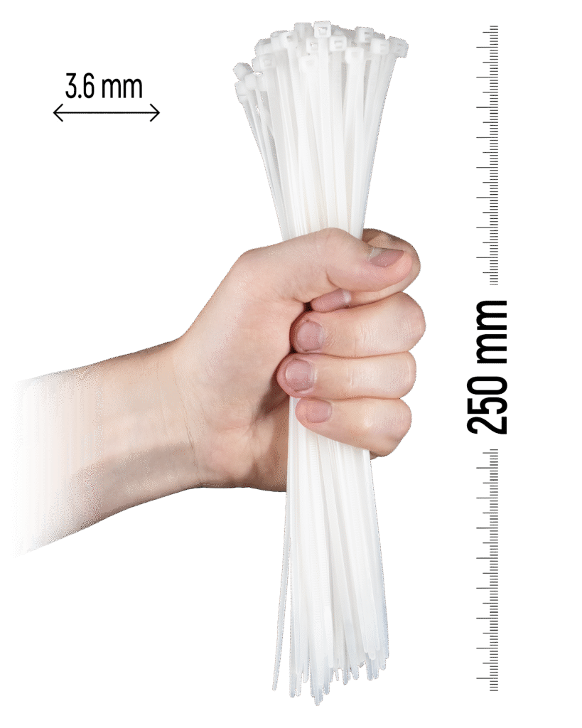 250×3.6 mm White