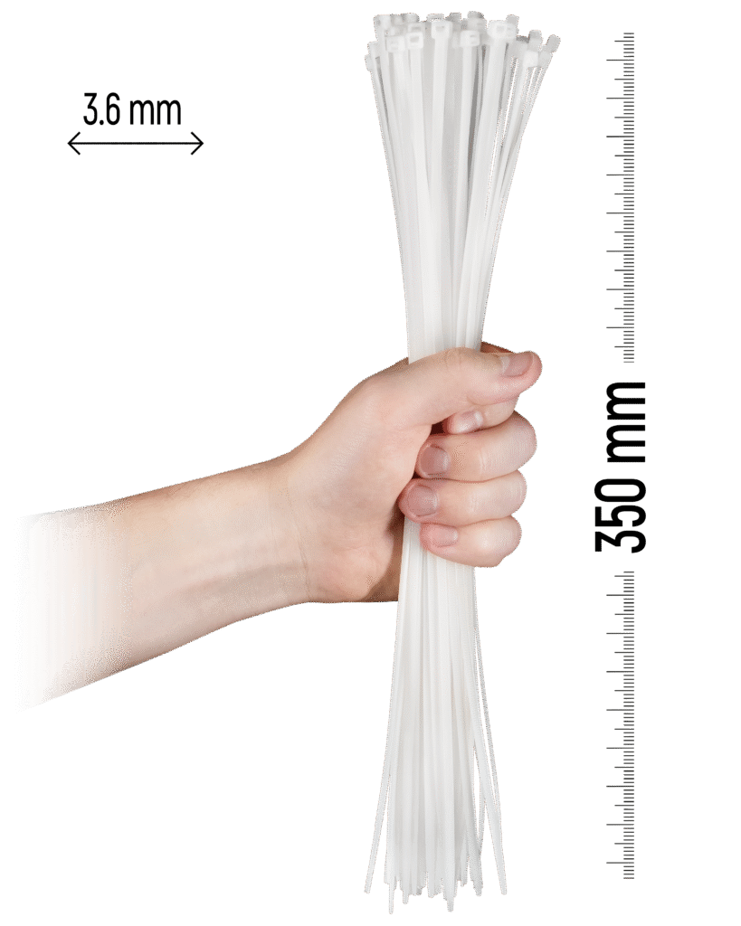350×3.6 mm White