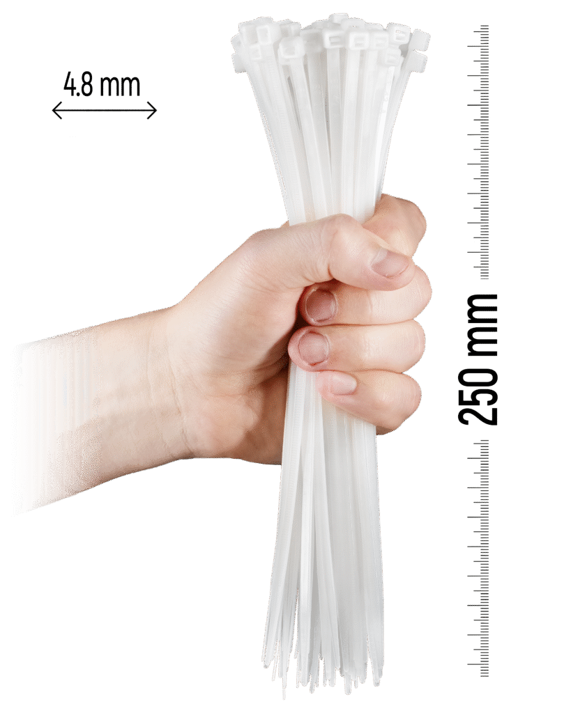 250×4.8 mm White