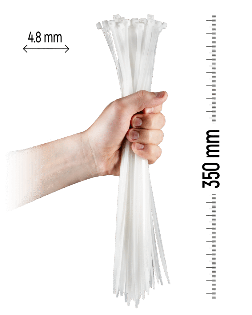 350×4.8 mm White