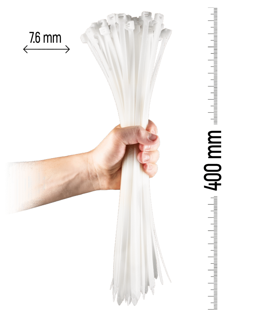 400×7.6 mm White