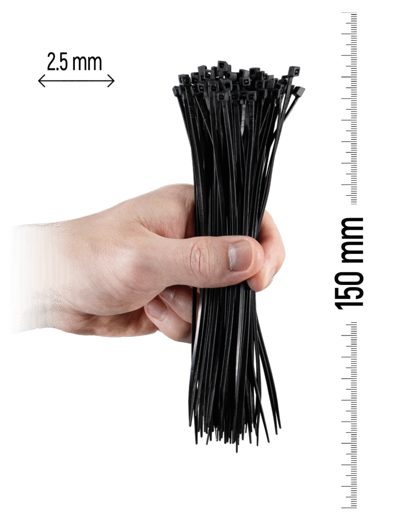 150×2.5 mm Black