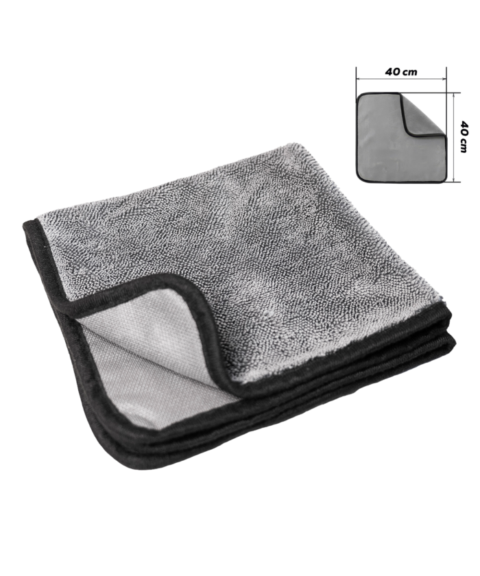 Synthetic fiber towel - Grey 40×40 cm - 1 pcs